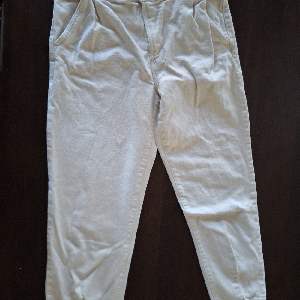 Sezane Manu Trousers Sz 10 in Ecru